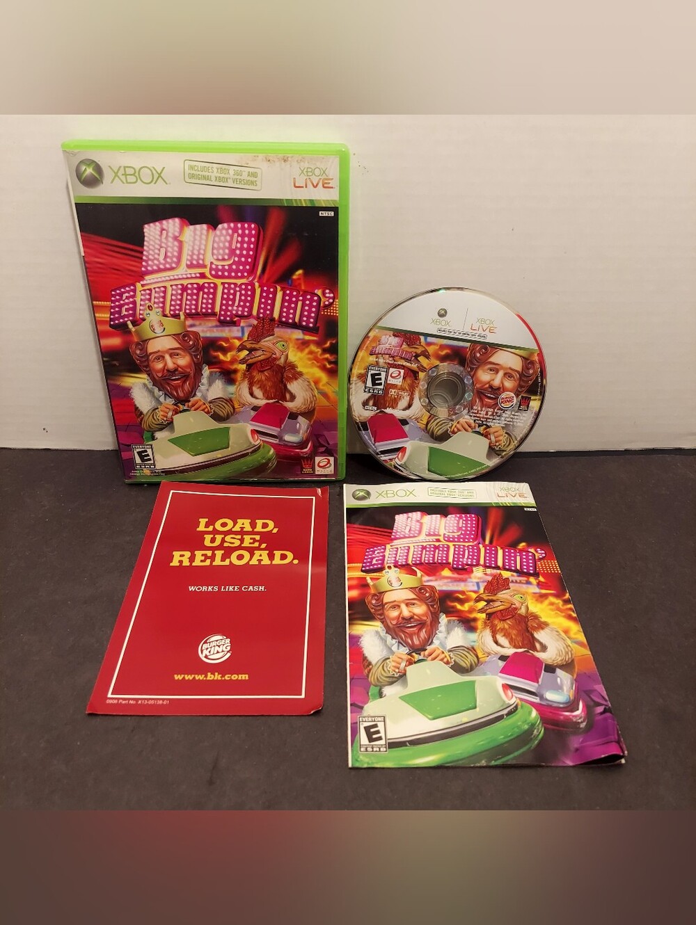 Big Bumpin Xbox Burger King Original Xbox Game Big Bumpin Complete W Manual Cib